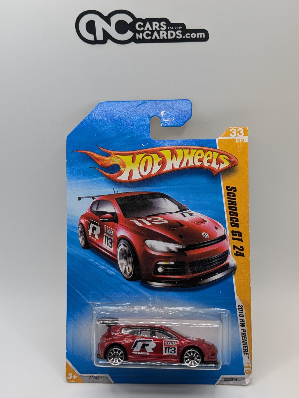 2010 Hot Wheels Premiere 33/52 Scirocco GT 24 Red 33/214