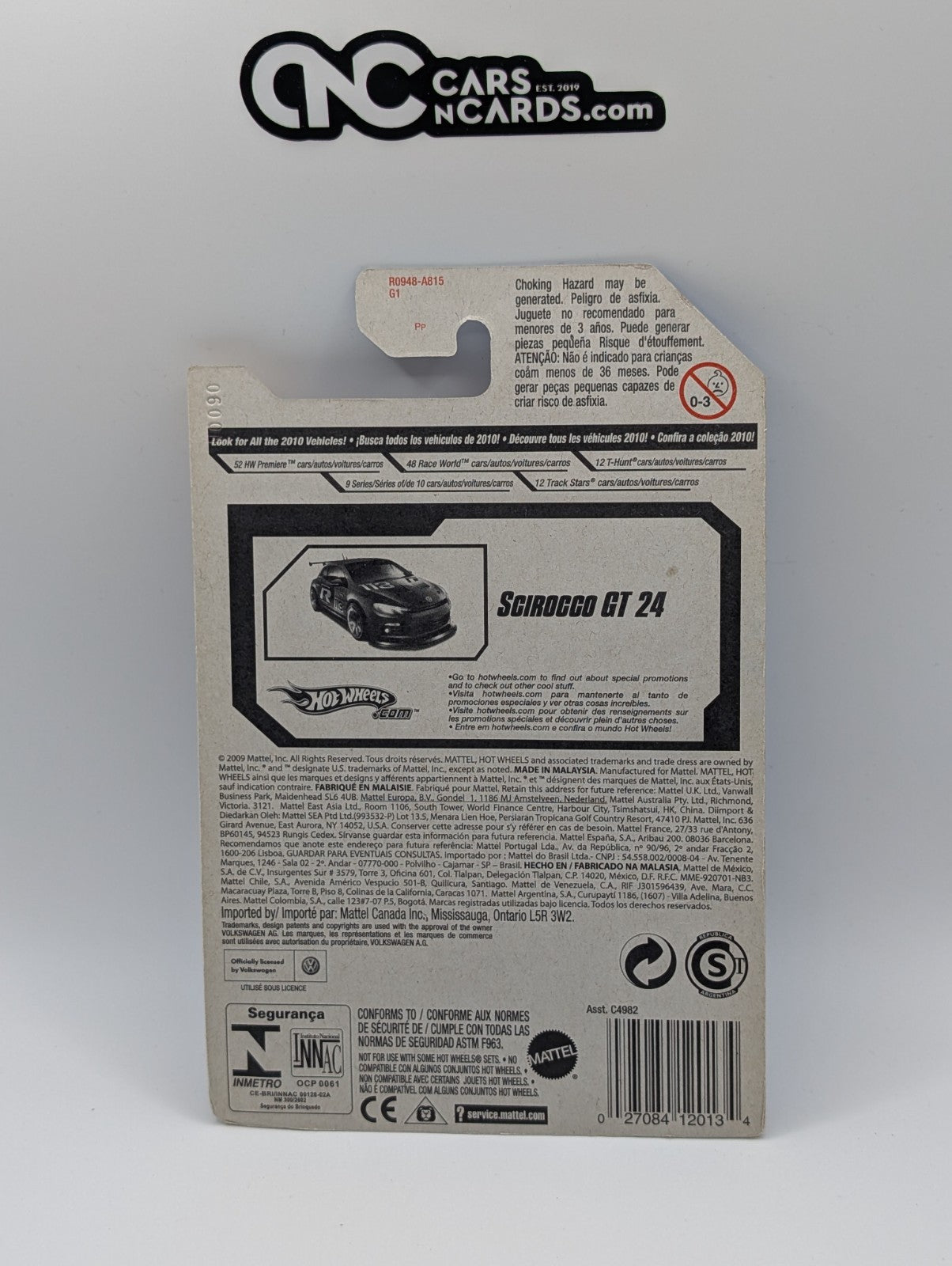 2010 Hot Wheels Premiere 33/52 Scirocco GT 24 Red 33/214