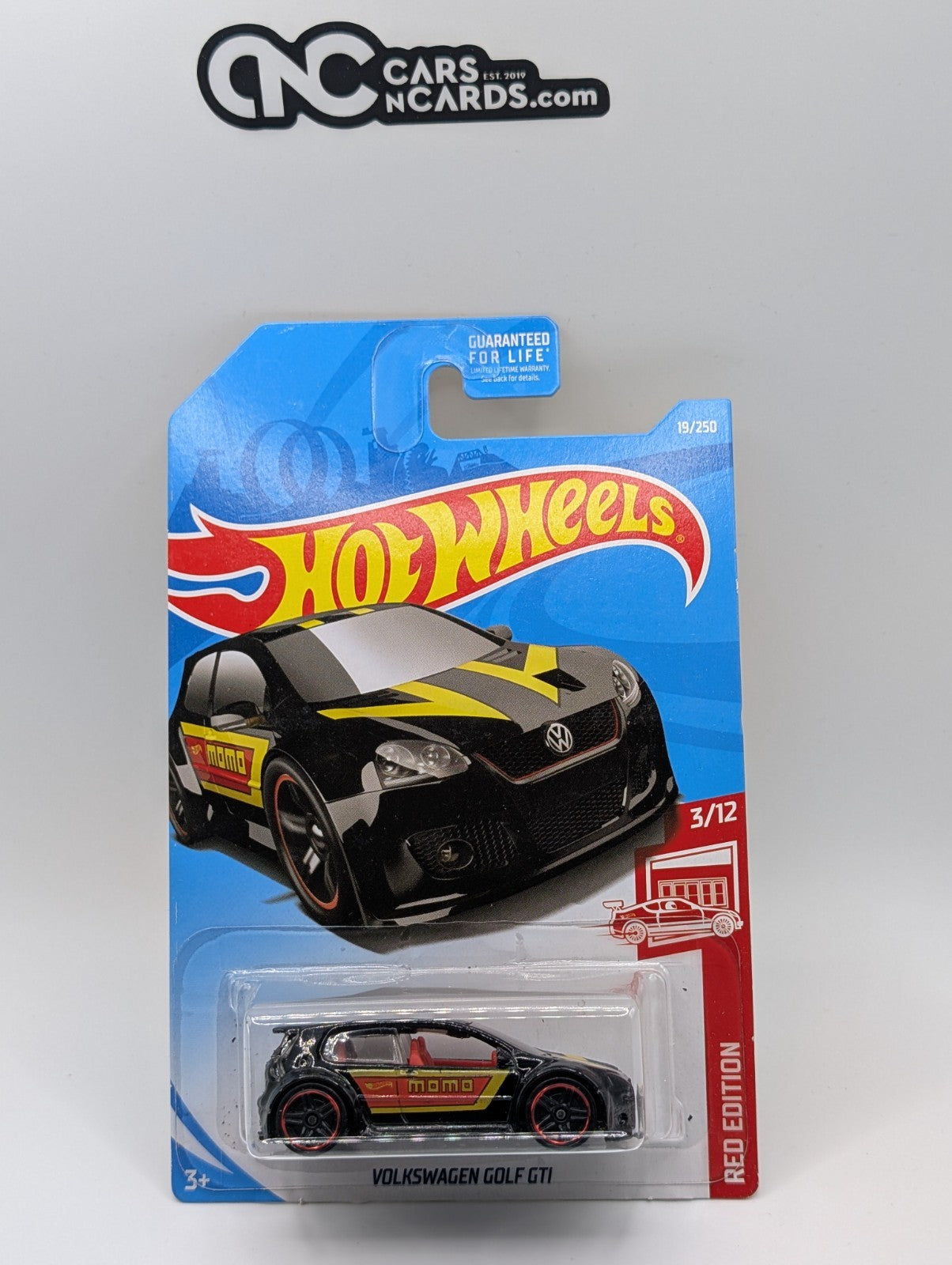 2019 Hot Wheels Red Edition 3/12 Volkswagen Golf GTI 19/250 Target Exclusive