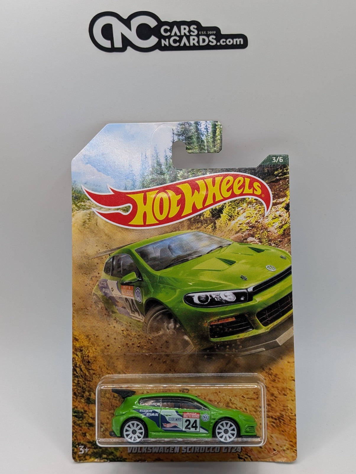 2019 Hot Wheels Backroad Rally 3/6 Volkswagen Scirocco GT 24 Green
