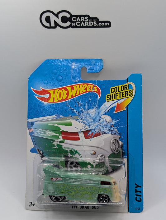 2014 Hot Wheels Color Shifters VW Drag Bus Green HW City 6/48