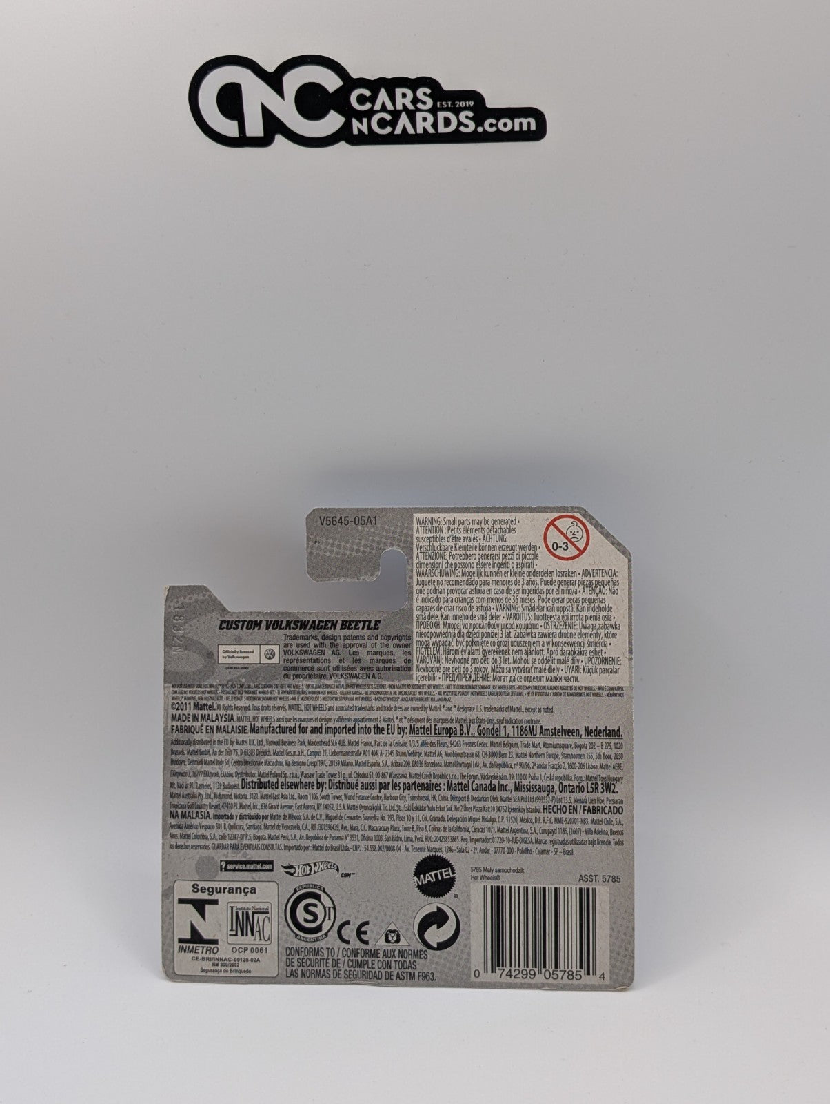 2012 Hot Wheels HW Racing Custom Volkswagen Beetle Purple 176/247 Short Card