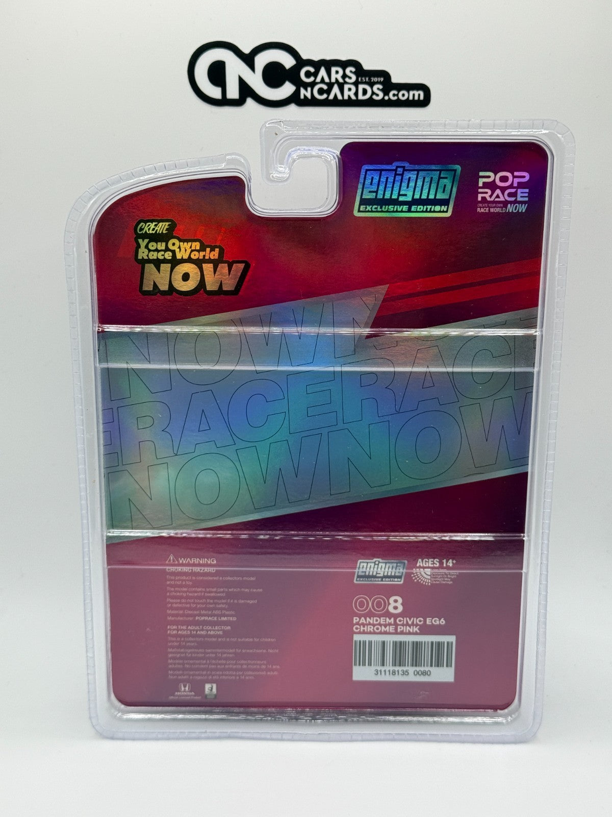 POPRACE Pandem Civic EG6 Pink Enigma Exclusive 008 Blister Raw CHASE