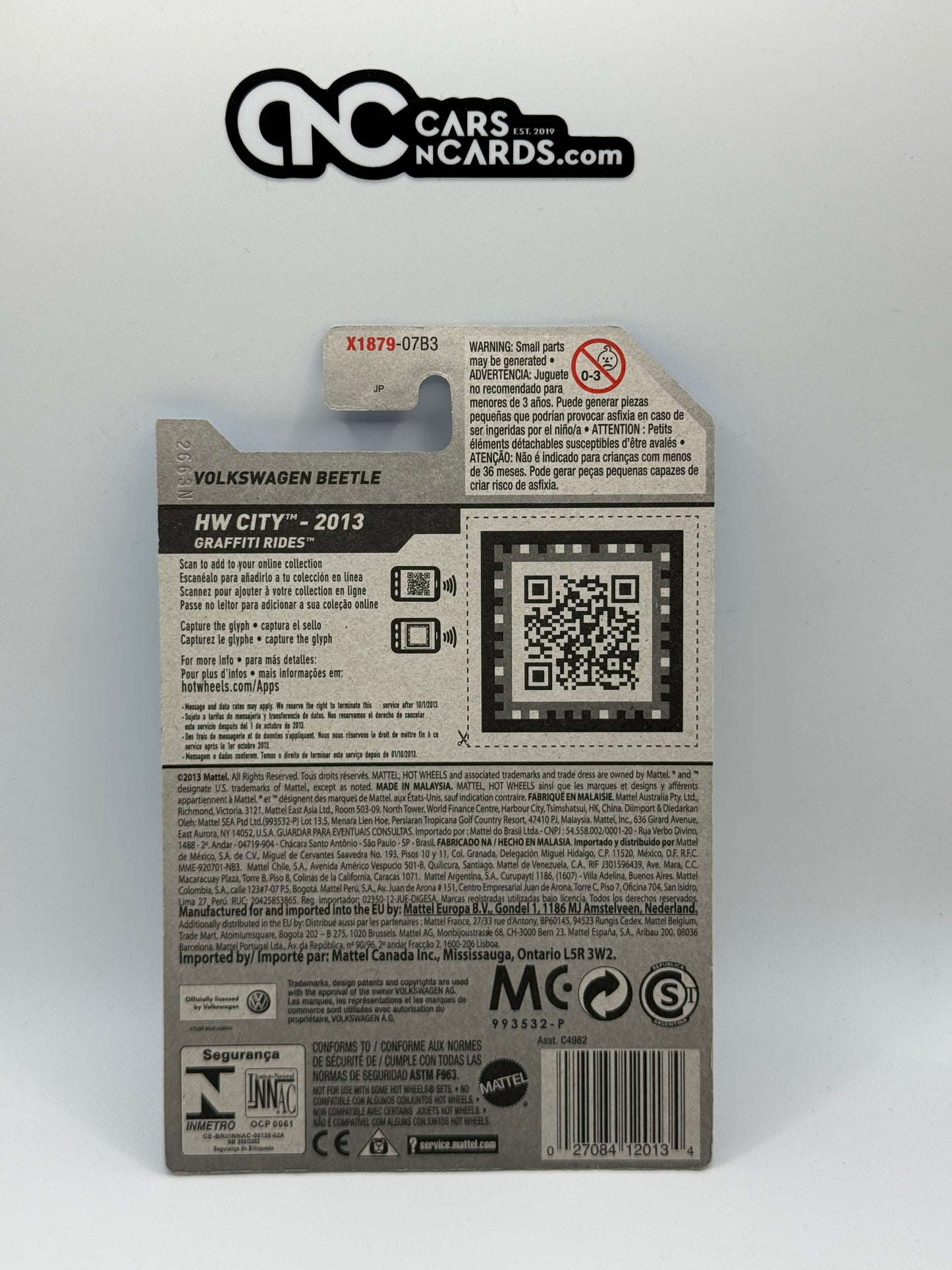 Hot Wheels HW City Volkswagen Beetle Blue Graffiti Rides 40/250