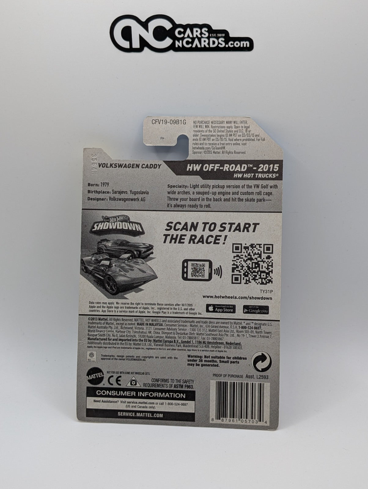 2015 Hot wheels HW Off-Road Hot Trucks Volkswagen Caddy Orange 124/250