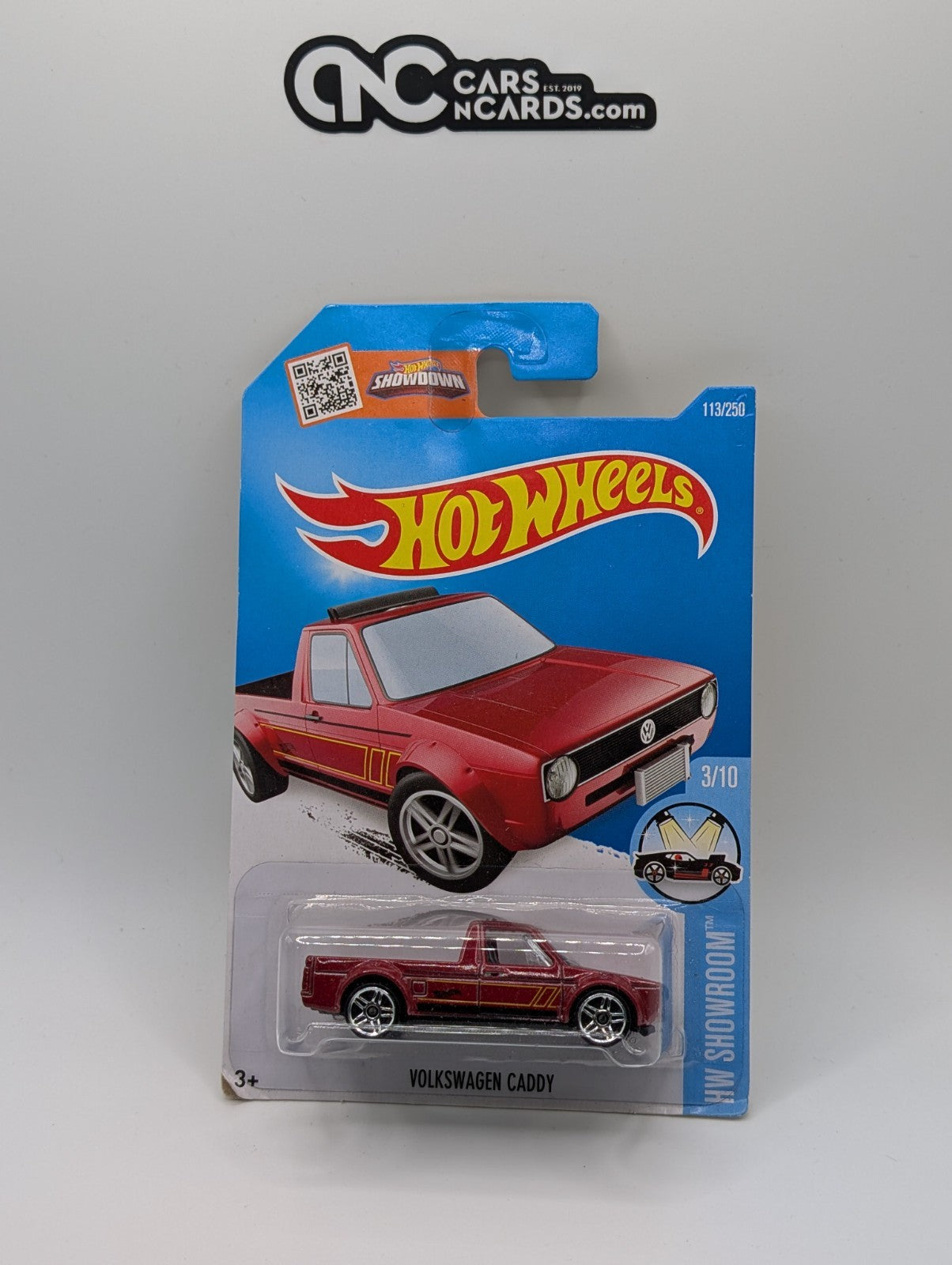 2016 Hot Wheels HW Showroom 3/10 Volkswagen Caddy Red 113/250 (Soft Corners)