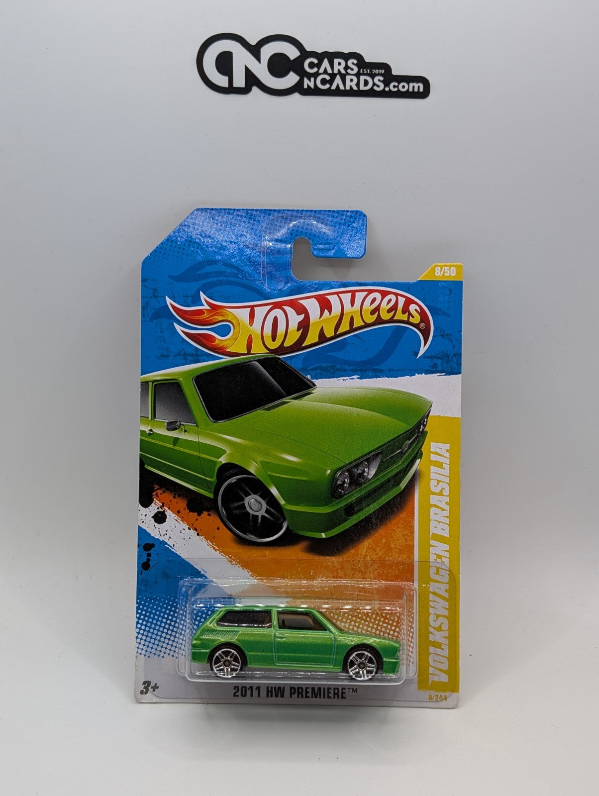 2011 Hot Wheels HW Premiere 8/50 Volkswagen Brasilia Green 8/244