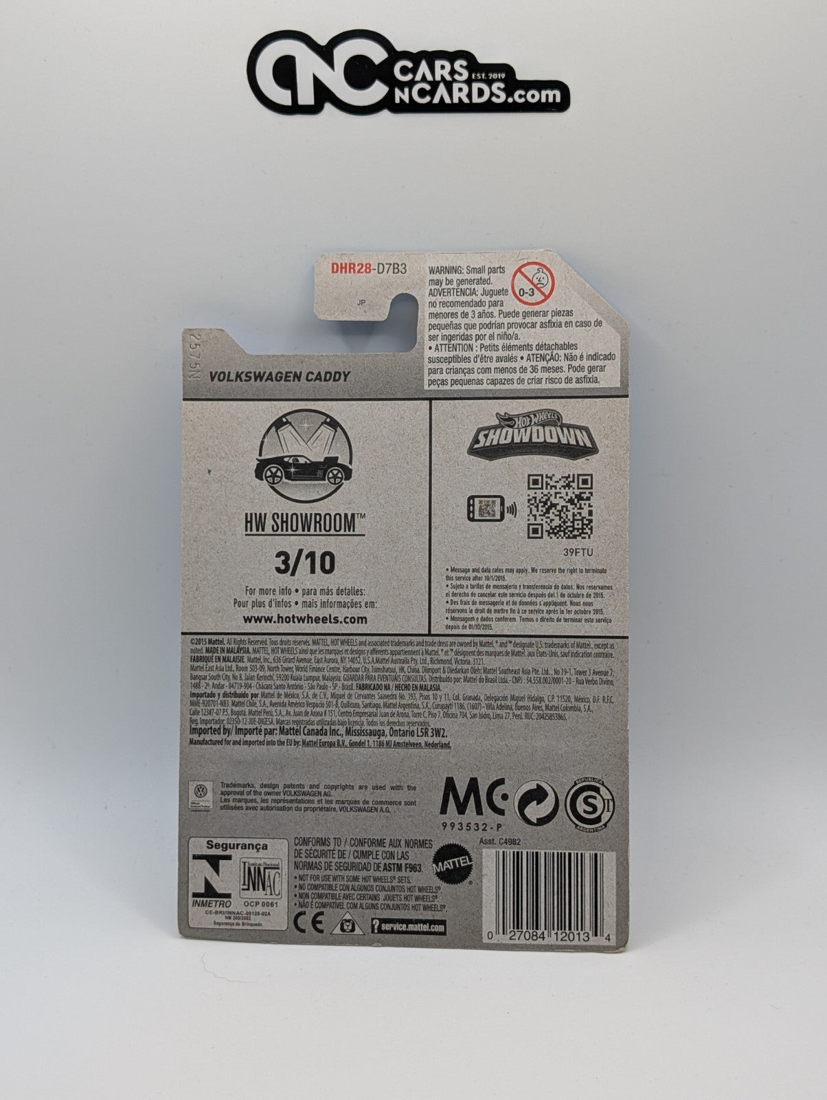 2016 Hot Wheels HW Showroom 3/10 Volkswagen Caddy Red 113/250 (Soft Corners)