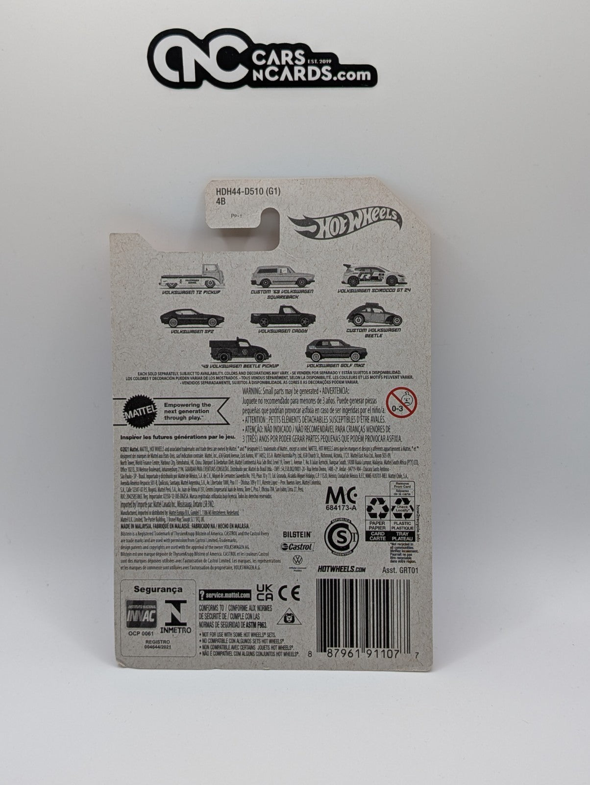 2022 Hot Wheels Volkswagen 5/8 Volkswagen Caddy Purple