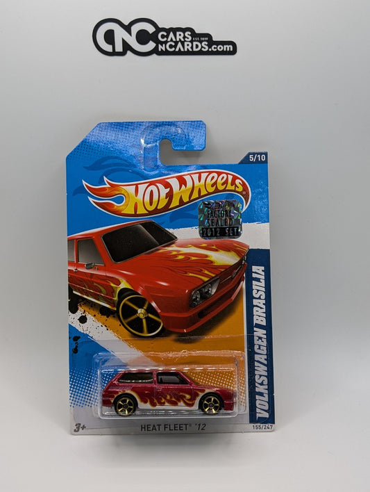 2012 Hot Wheels Heat Fleet 5/10 Volkswagen Brasilia Red 155/247 Factory Sealed