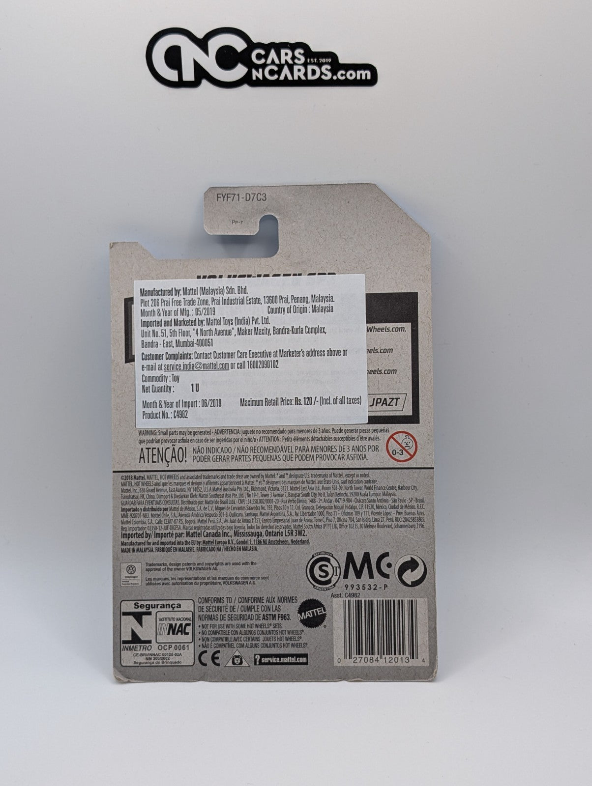 2019 Hot Wheels Volkswagen 10/10 Volkswagen SP2 Red 119/250