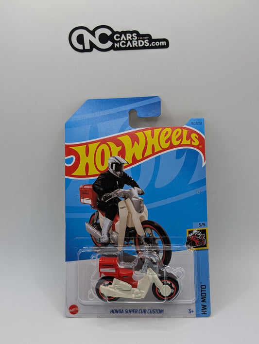 2023 Hot Wheels HW Moto 5/5 Honda Super Cub Custom White 160/250