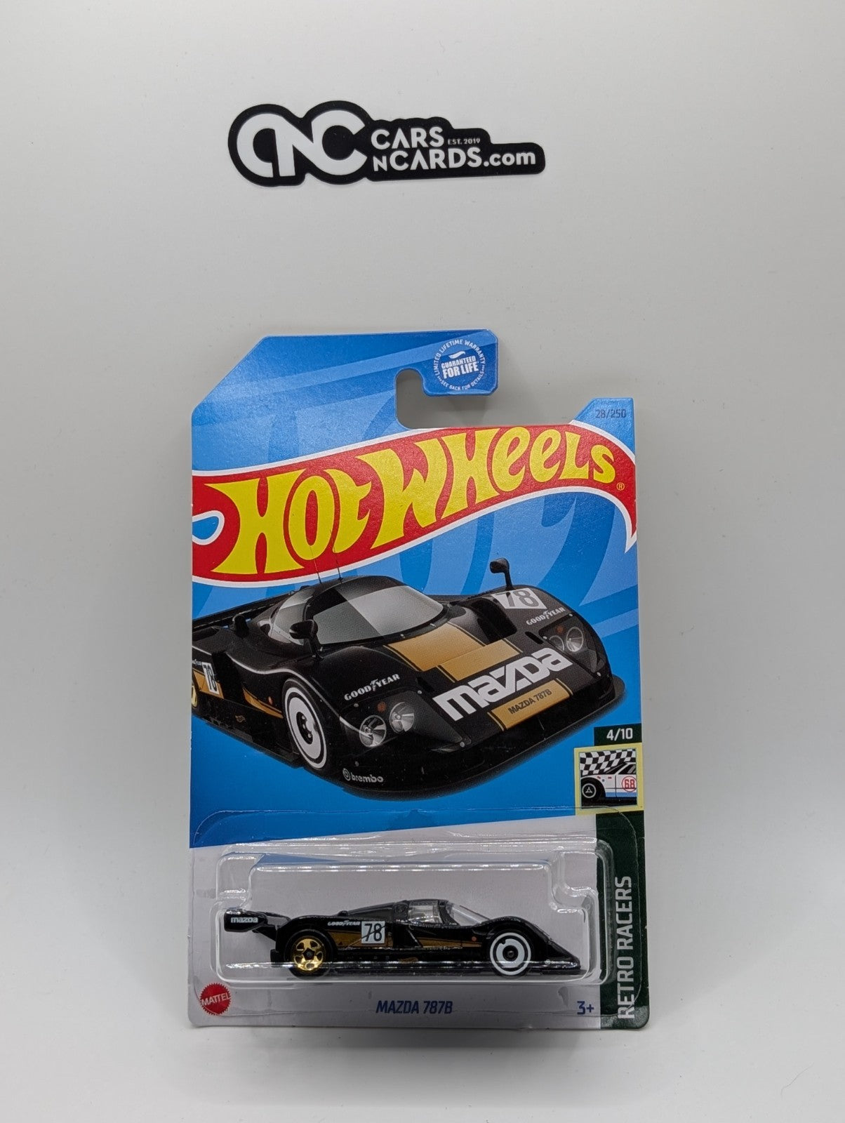2023 Hot Wheels Retro Racers Mazda 787B Black 28/250 Dollar General Exclusive