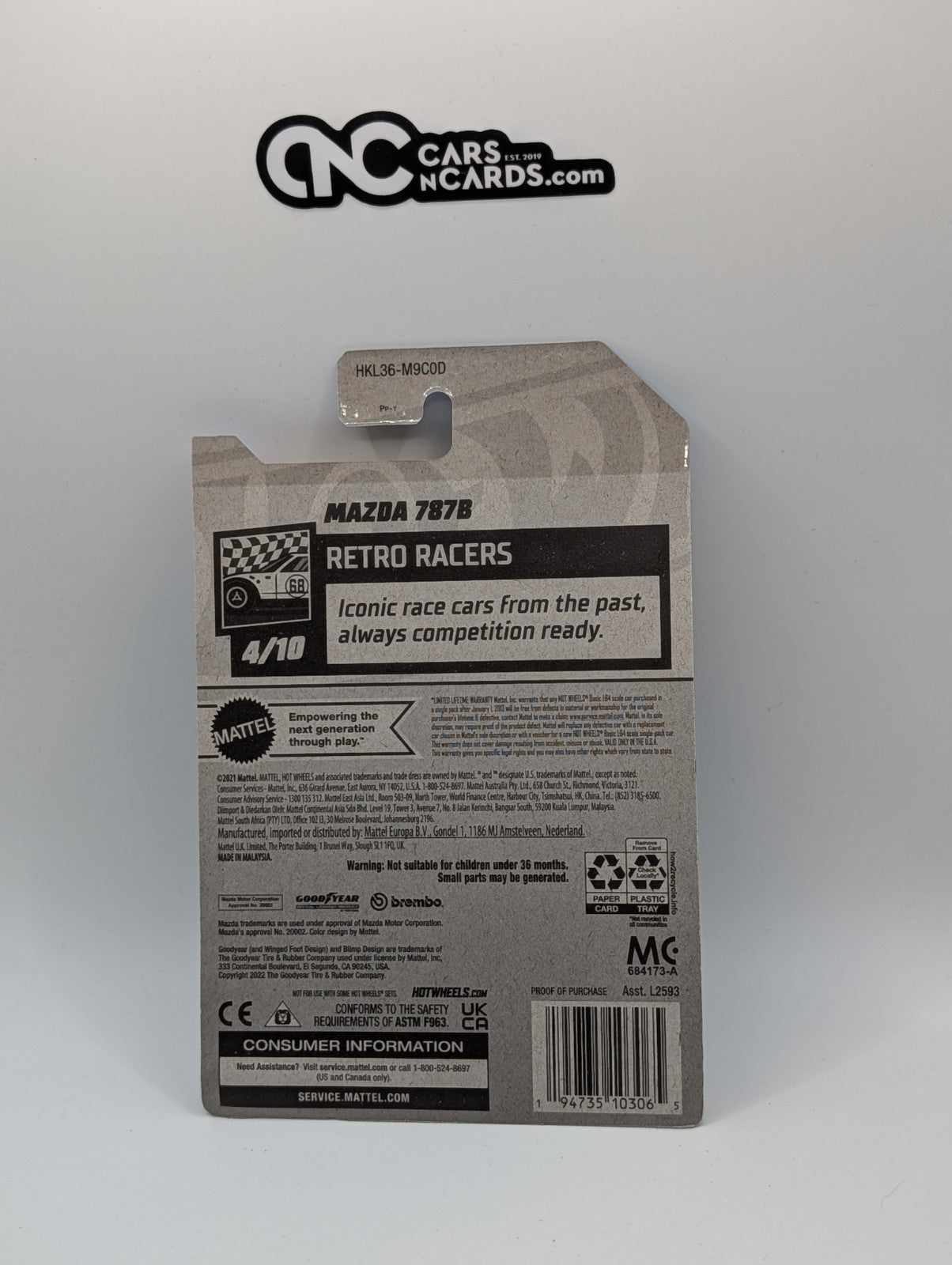2023 Hot Wheels Retro Racers Mazda 787B Black 28/250 Dollar General Exclusive