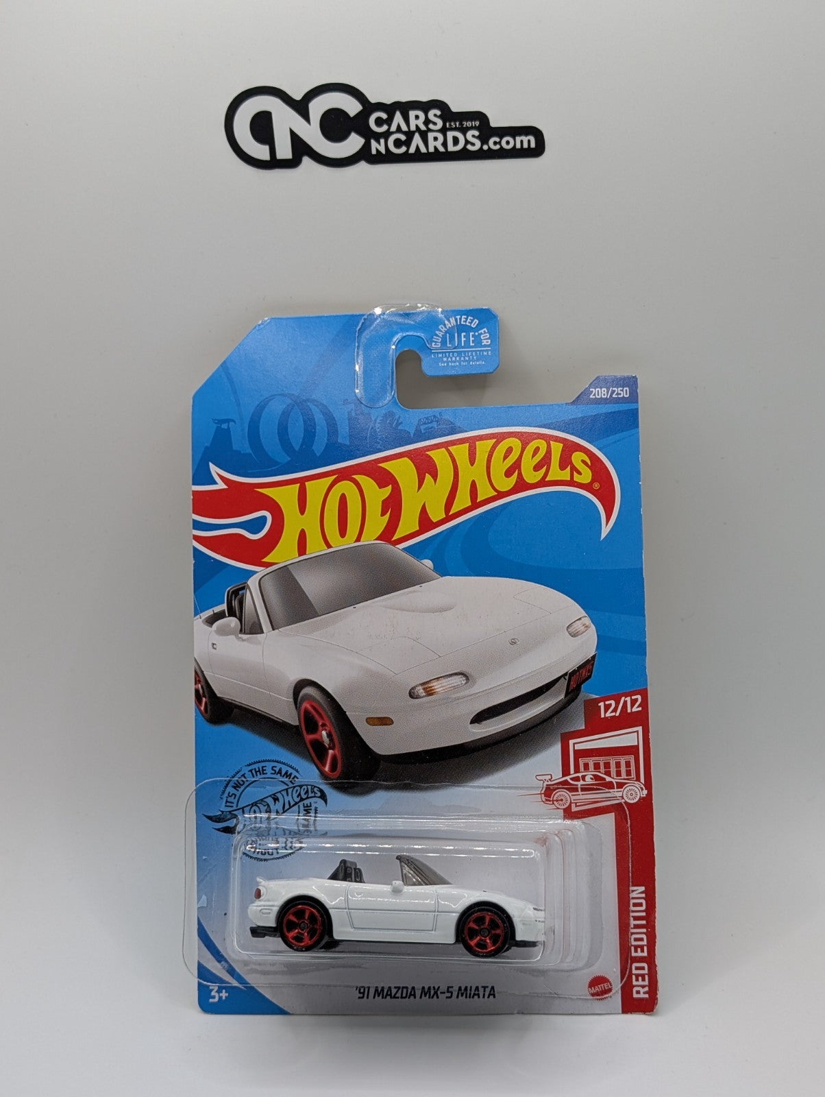 2020 Hot Wheels Red Edition '91 Mazda MX-5 Miata (Card Damage) Target Exclusive