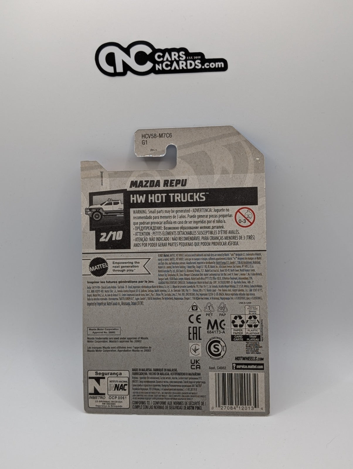 2022 Hot Wheels HW Hot Trucks 2/10 Mazda Repu Orange 24/250