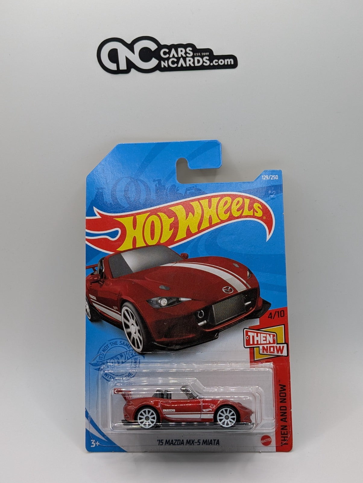 2021 Hot Wheels Then And Now 4/10 '15 Mazda MX-5 Miata Red 129/250
