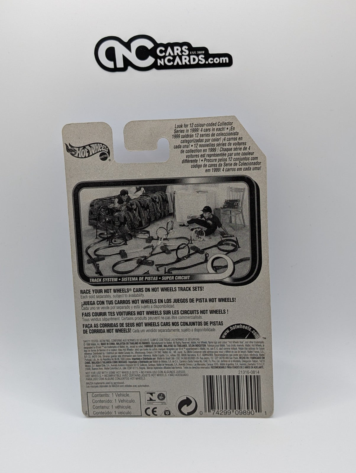 1999 Hot Wheels X-Treme Speed 4/4 Mazda MX-5 Blue #968