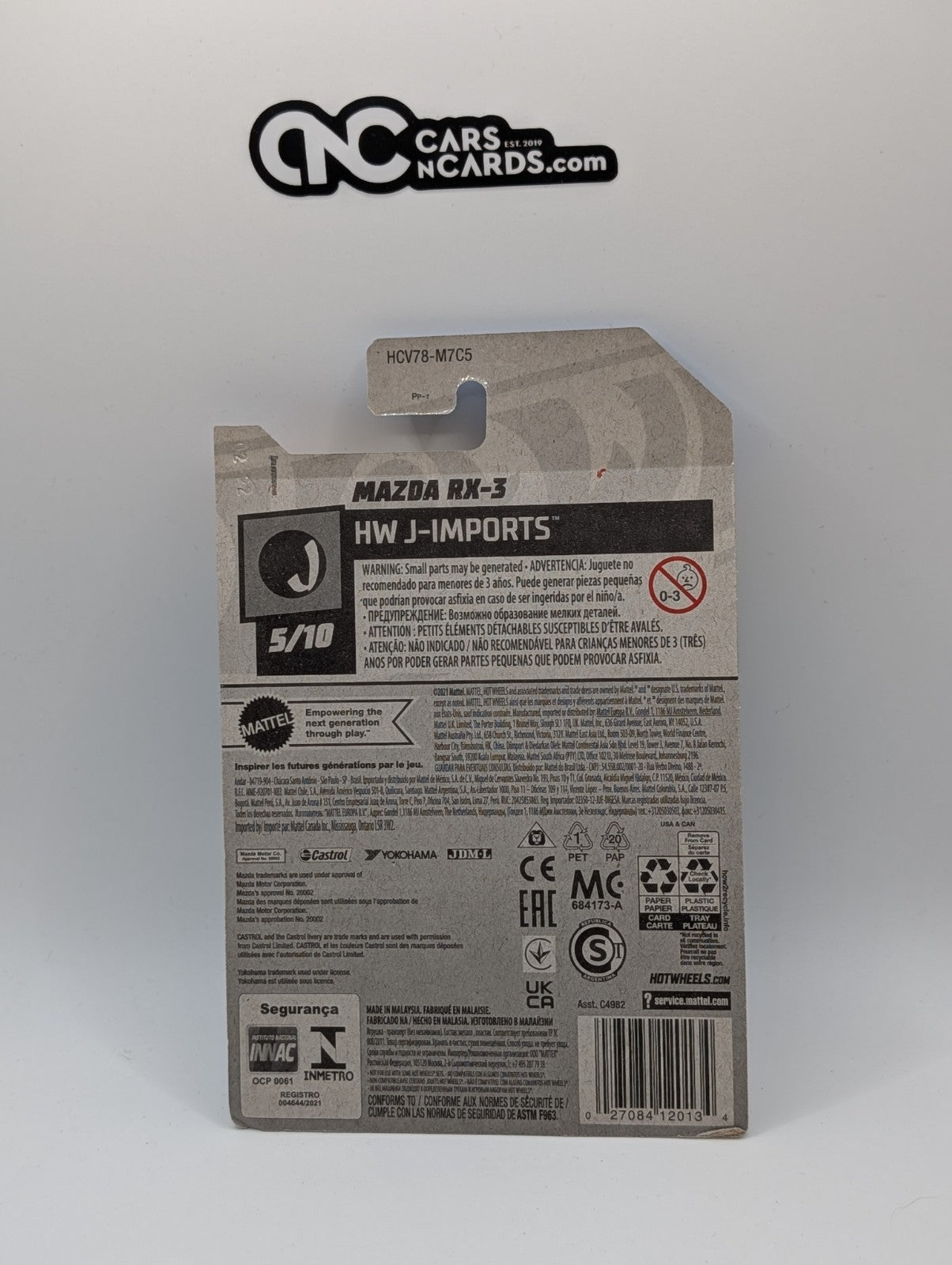 2022 Hot Wheels HW J-Imports 5/10 Mazda RX-3 Black 143/250