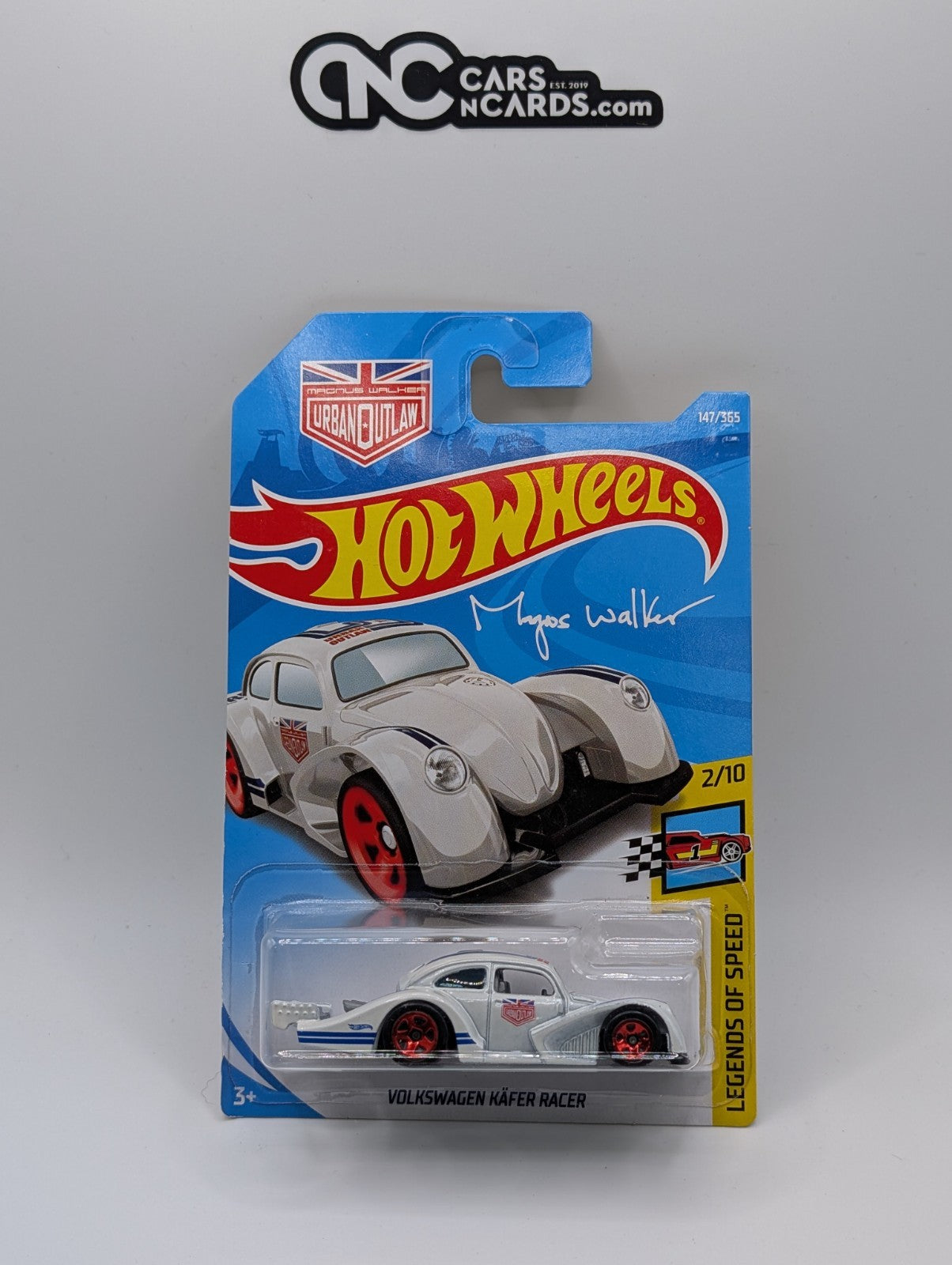 2018 Hot Wheels Legends of Speed 2/10 Volkswagen Kafer Racer White 147/365