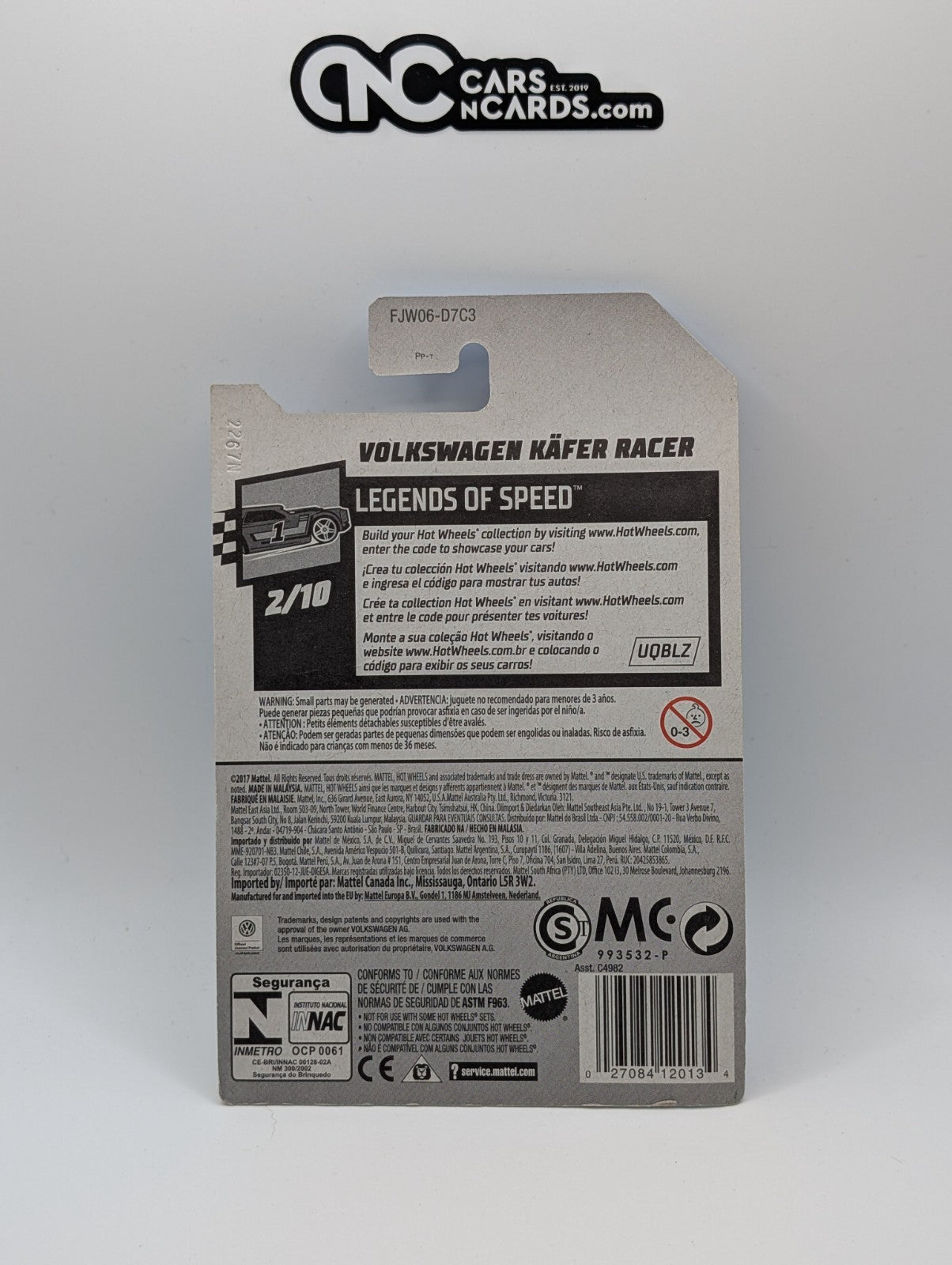 2018 Hot Wheels Legends of Speed 2/10 Volkswagen Kafer Racer Blue 2/365