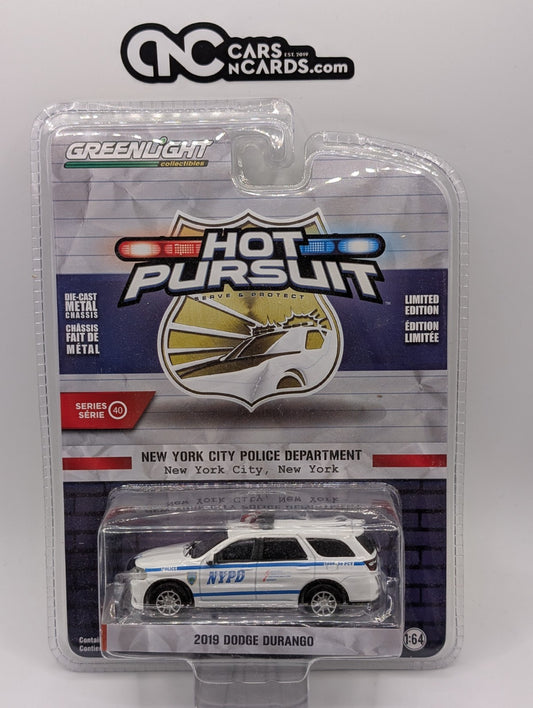 Greenlight Hot Pursuit 2019 Dodge Durango NYPD Police