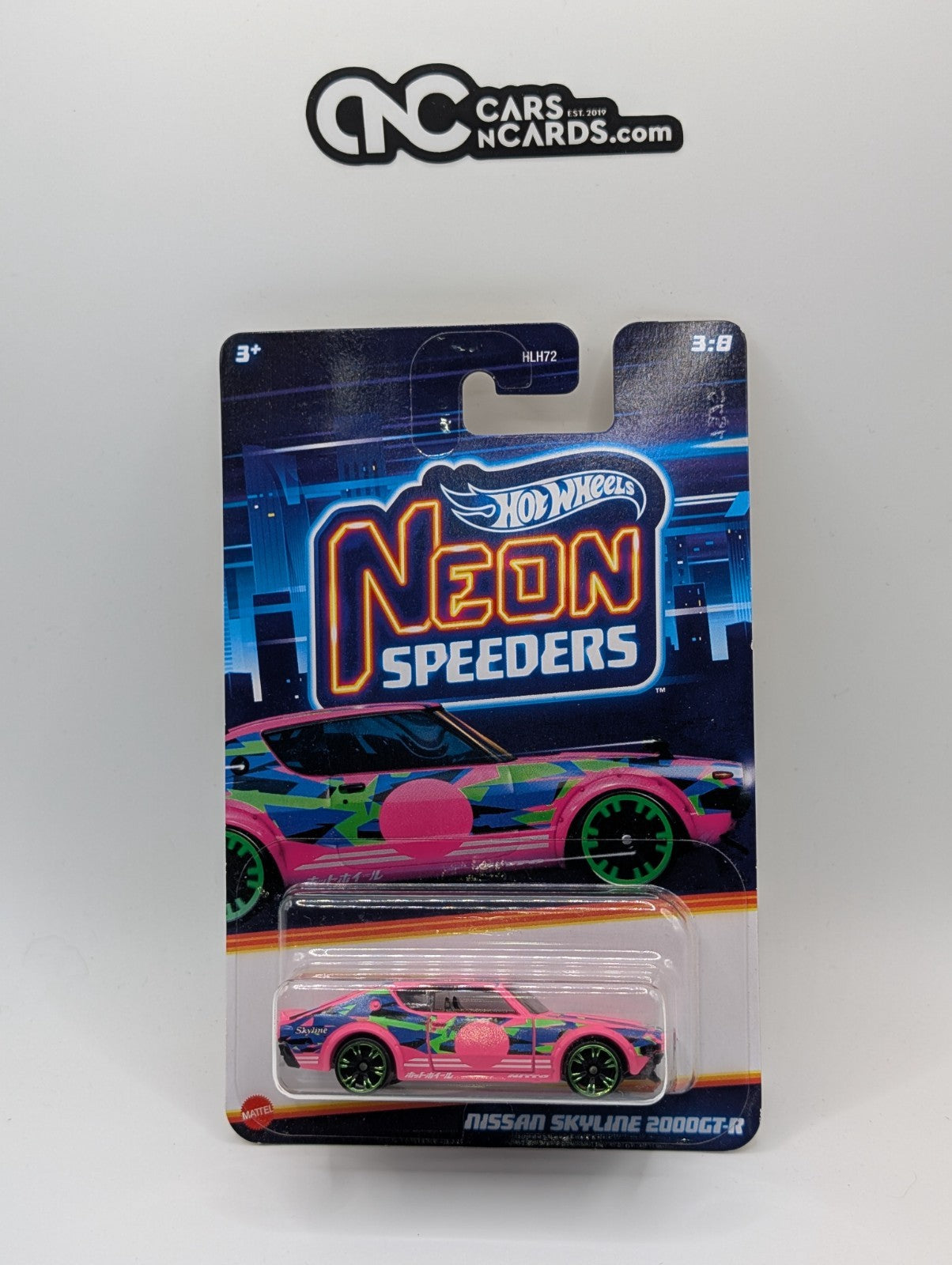 2024 Hot Wheels Neon Speeders 3/8 Nissan Skyline 2000GT-R Pink HRW69