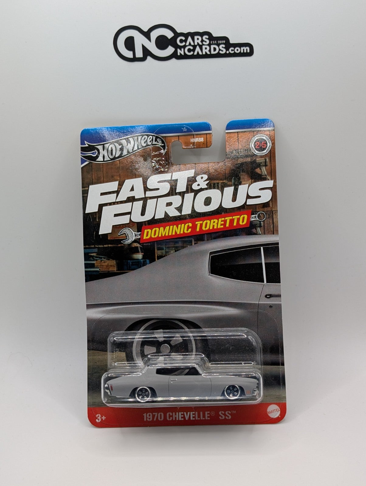 2024 Hot Wheels Fast & Furious 2/5 Dominic Toretto 1970 Chevelle SS Gray
