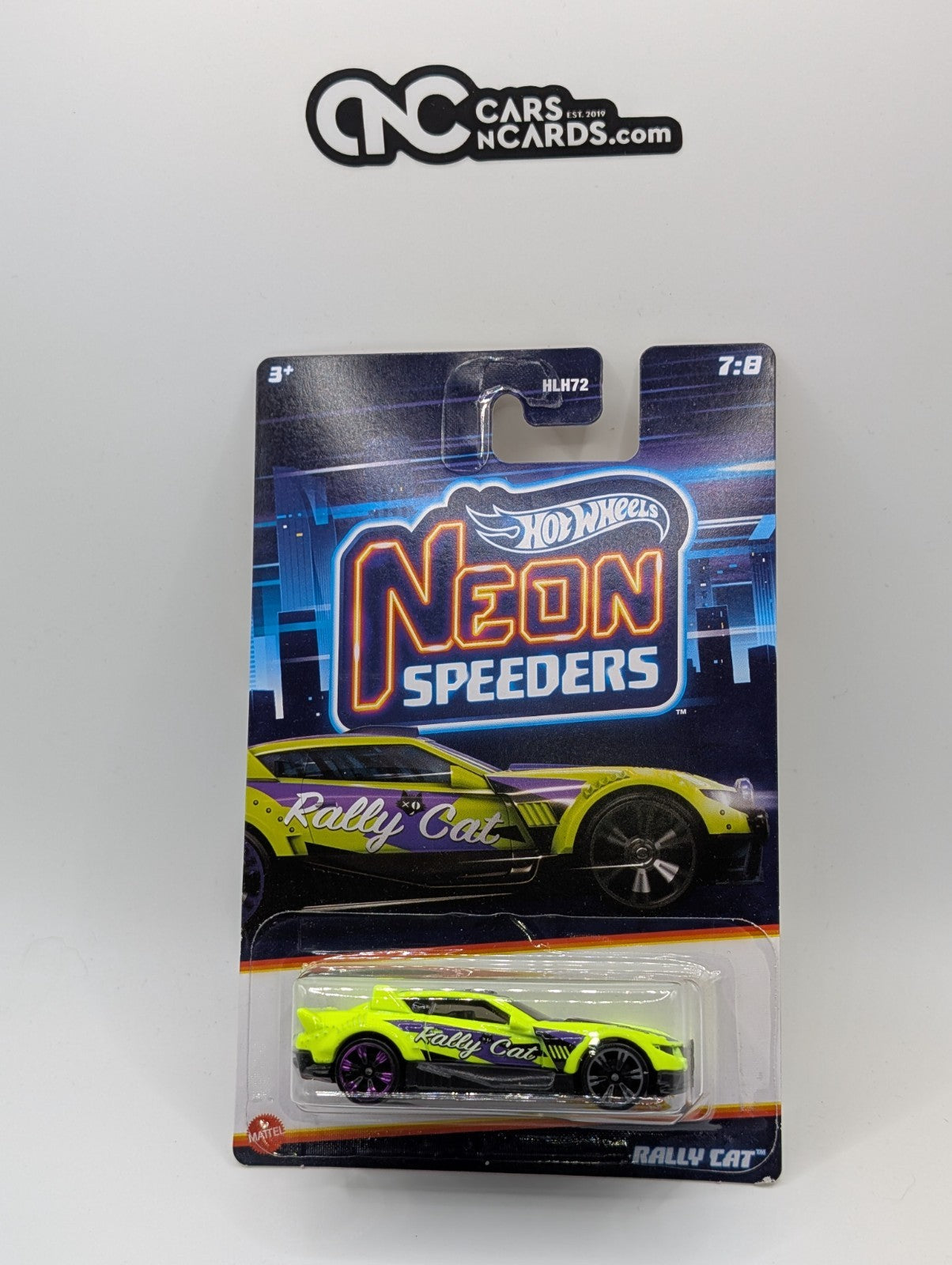 2024 Hot Wheels Neon Speeders 7/8 Rally Cat Yellow HLH79