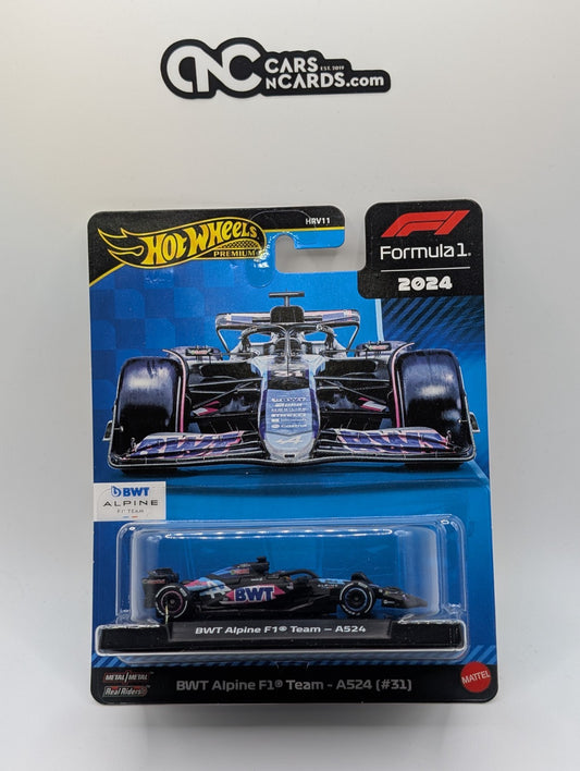 2025 Hot Wheels Premium F1 Formula 1 2024 BWT Alpine A524 Formula One Team (#31)