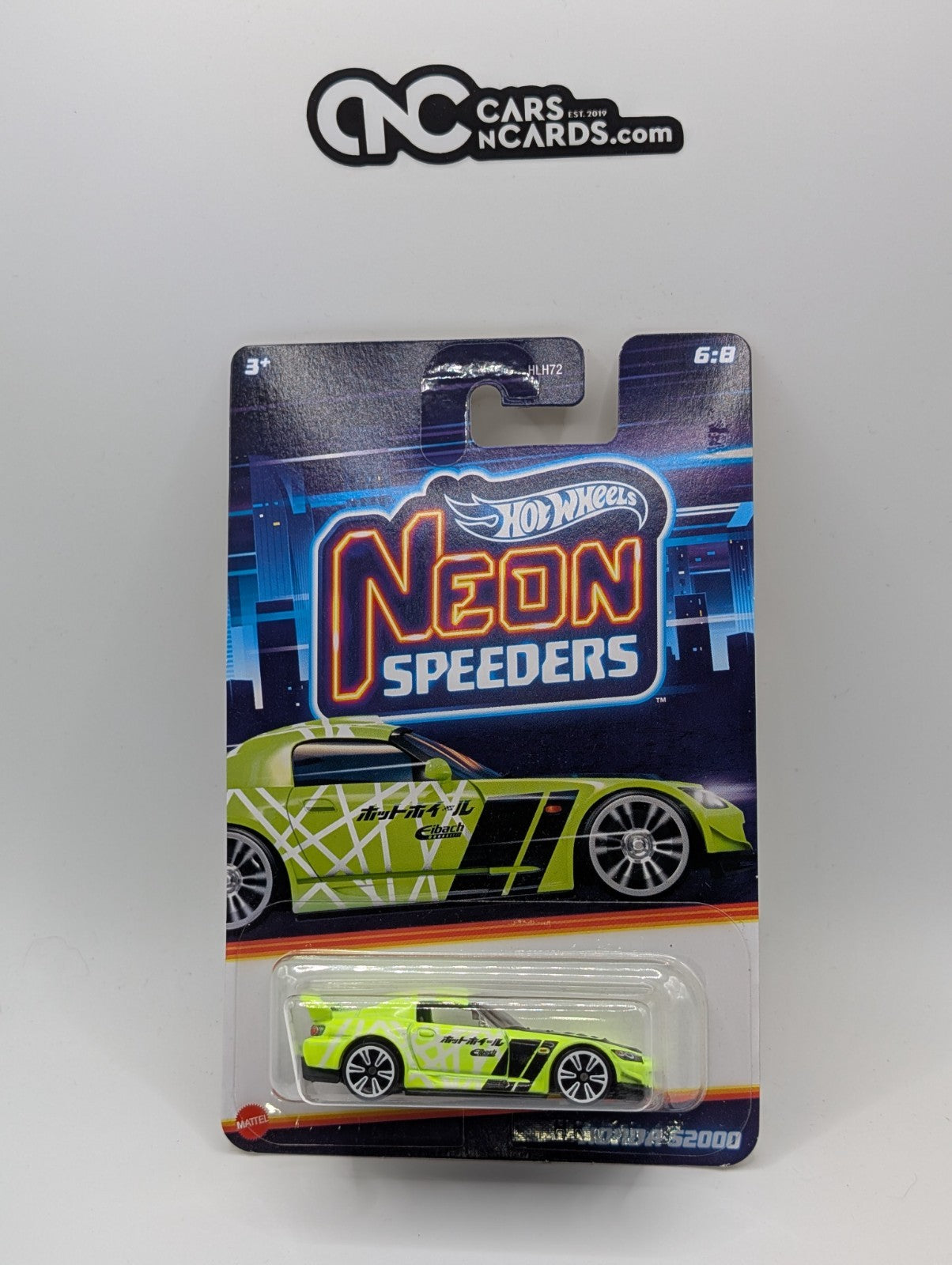 2024 Hot Wheels Neon Speeders 6/8 Honda S2000 Yellow HRW72