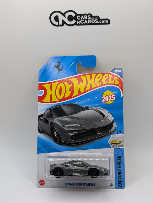 2025 Hot Wheels Factory Fresh 5/5 Ferrari SF90 Stradale Silver 191/250