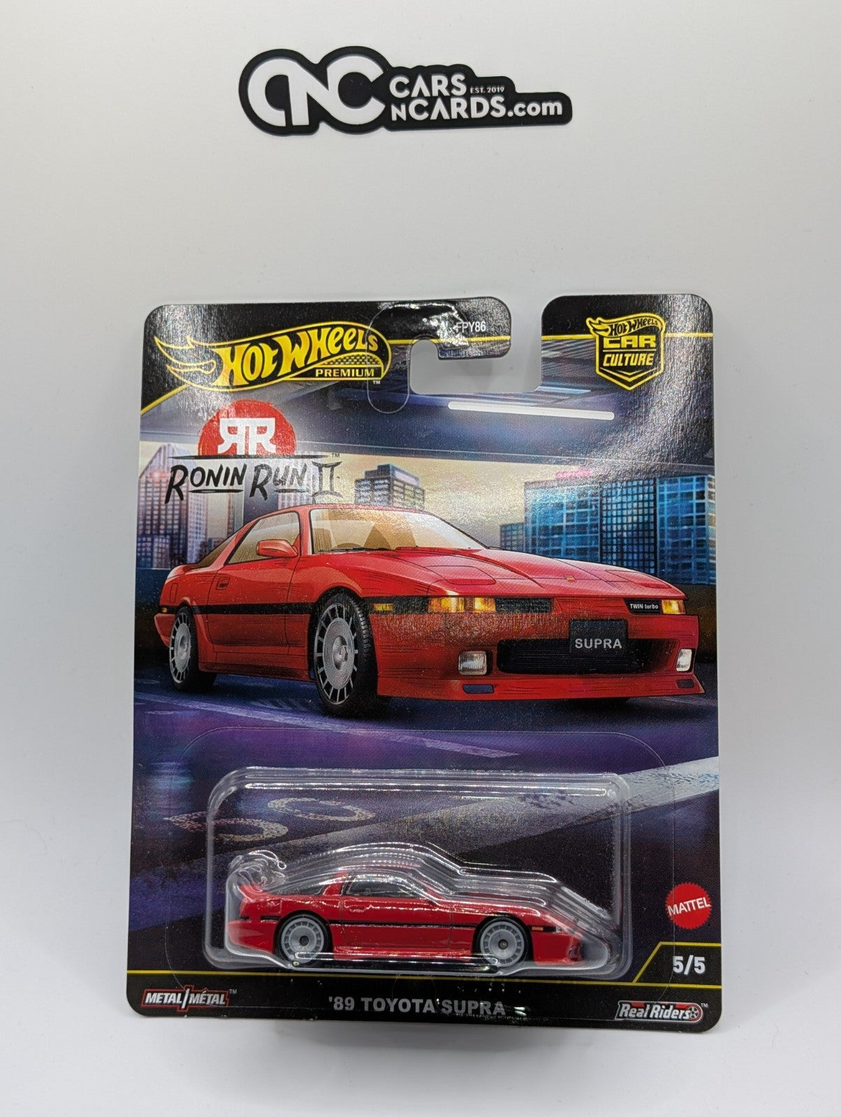 2025 Hot Wheels Premium Car Culture Ronin Run II 5/5 '89 Toyota Supra