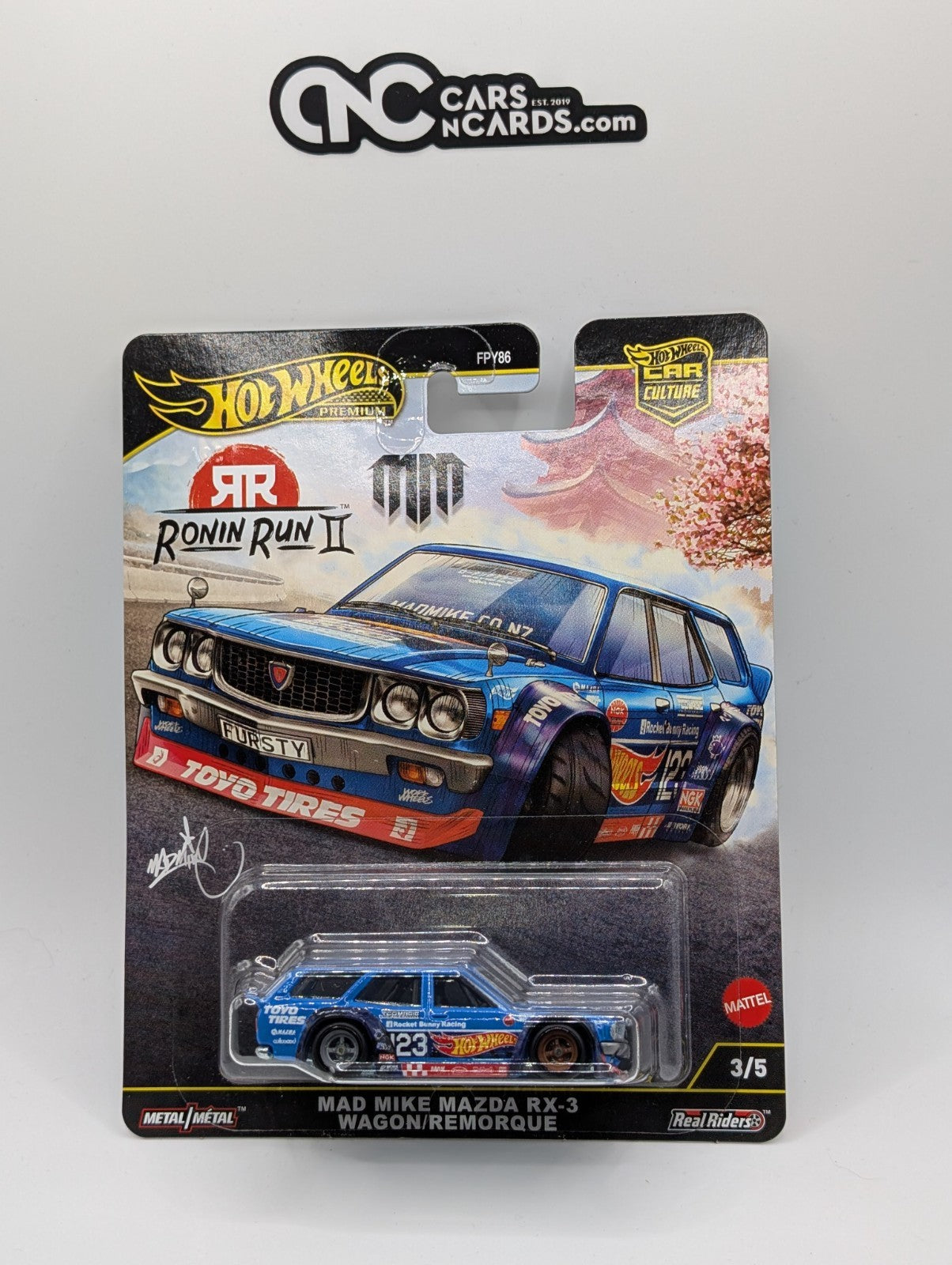 2025 Hot Wheels Premium Car Culture Ronin Run II 3/5 Mad Mike Mazda RX-3 Wagon