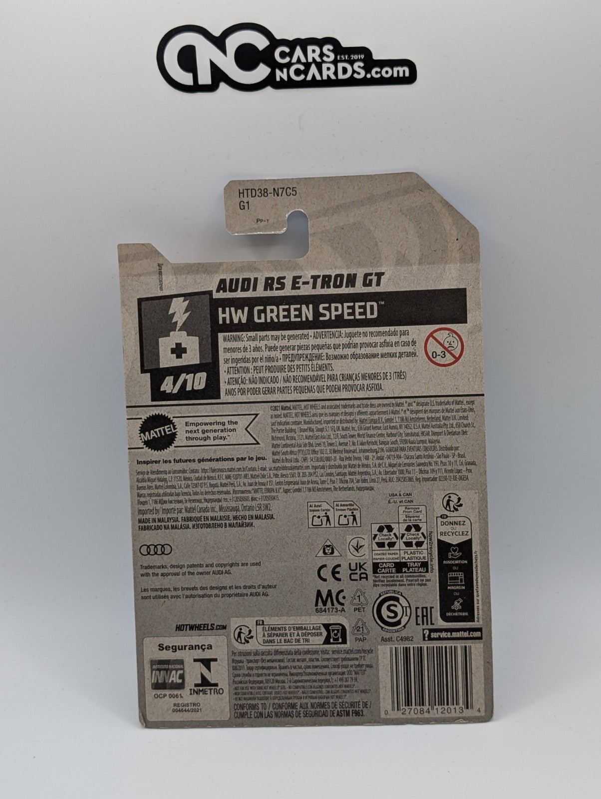 2024 Hot Wheels HW Green Speed 4/10 Audi RS e-tron GT 36/250