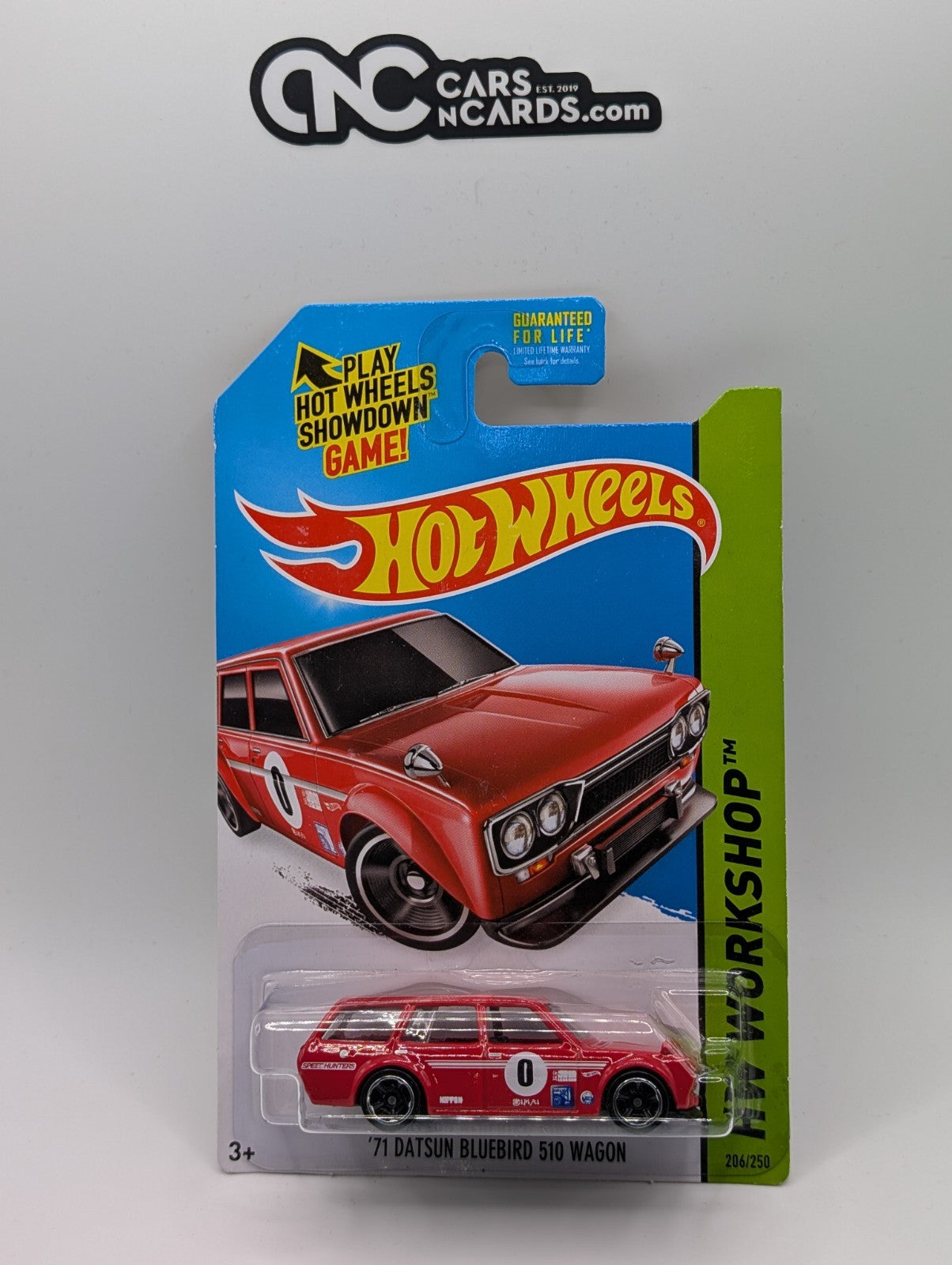 2014 Hot Wheels HW Workshop '71 Datsun Bluebird 510 Wagon Red 206/250