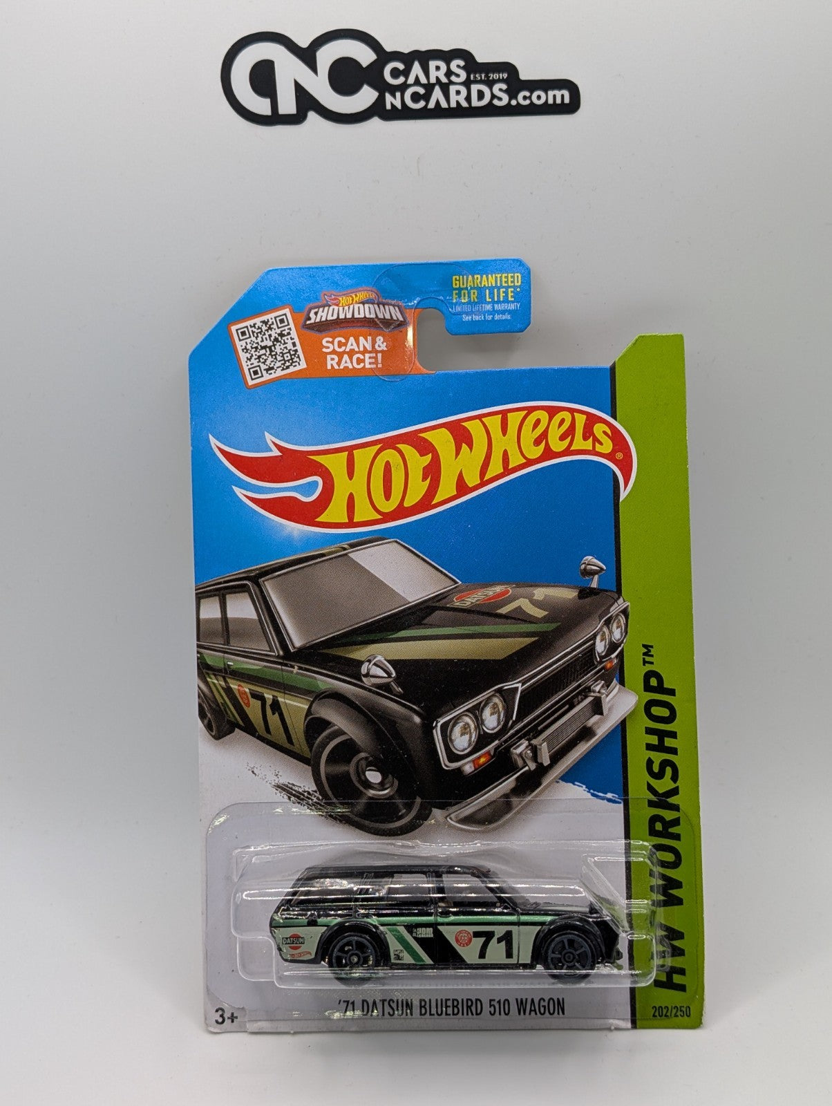 2015 Hot Wheels '71 Datsun Bluebird 510 Wagon KMART Exclusive (Card Damage)
