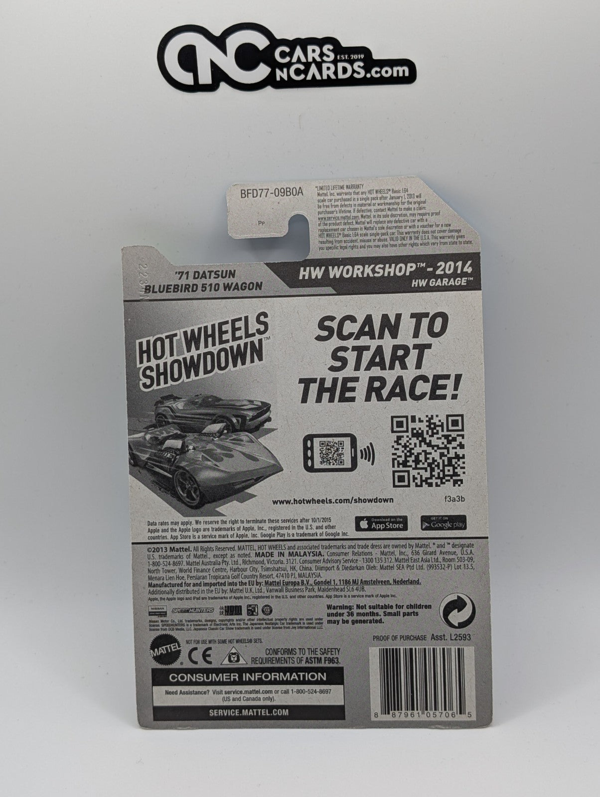 2014 Hot Wheels HW Workshop '71 Datsun Bluebird 510 Wagon Red 206/250