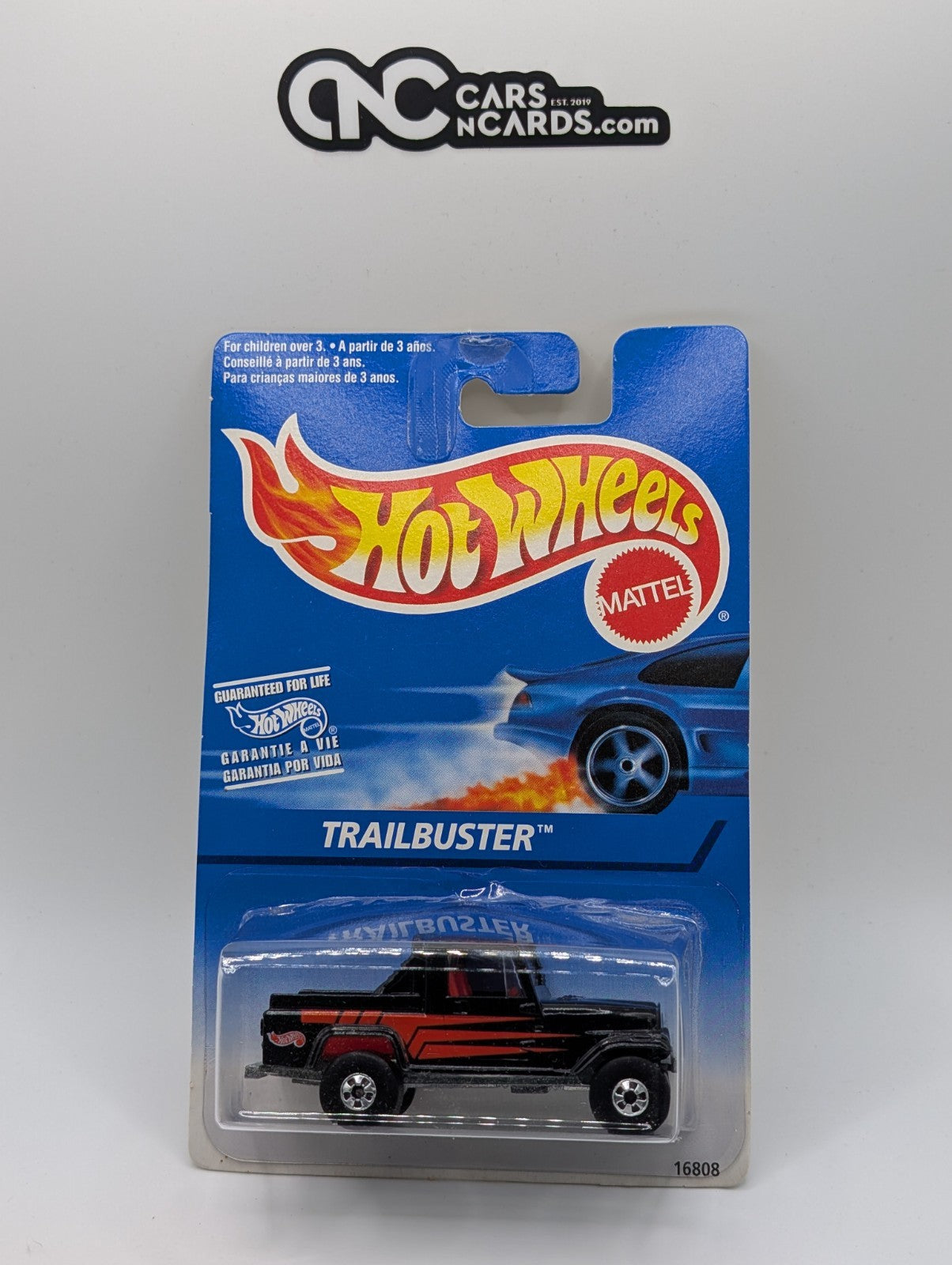 1997 Hot Wheels Jeep Scrambler Trailbuster #525 Black Wall