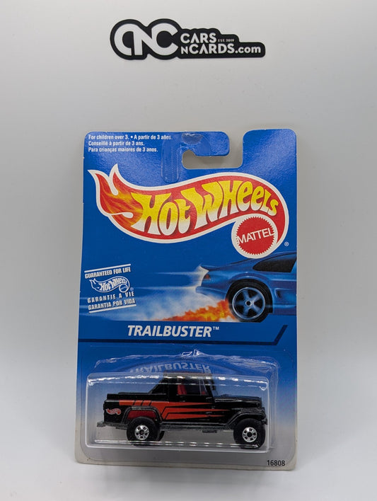 1997 Hot Wheels Jeep Scrambler Trailbuster #525 Black Wall