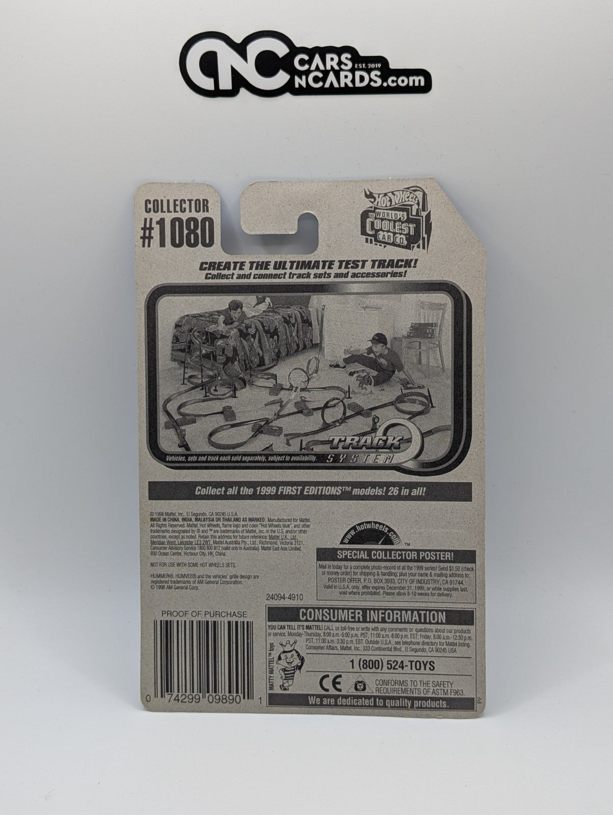 1999 Hot Wheels Humvee Teal Collector #1080