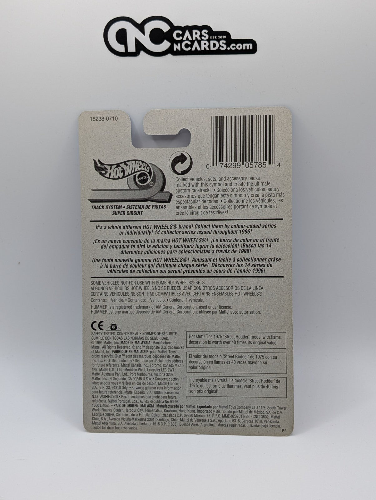 1996 Hot Wheels Mod Bod 1/4 Hummer Pink Flowers #396