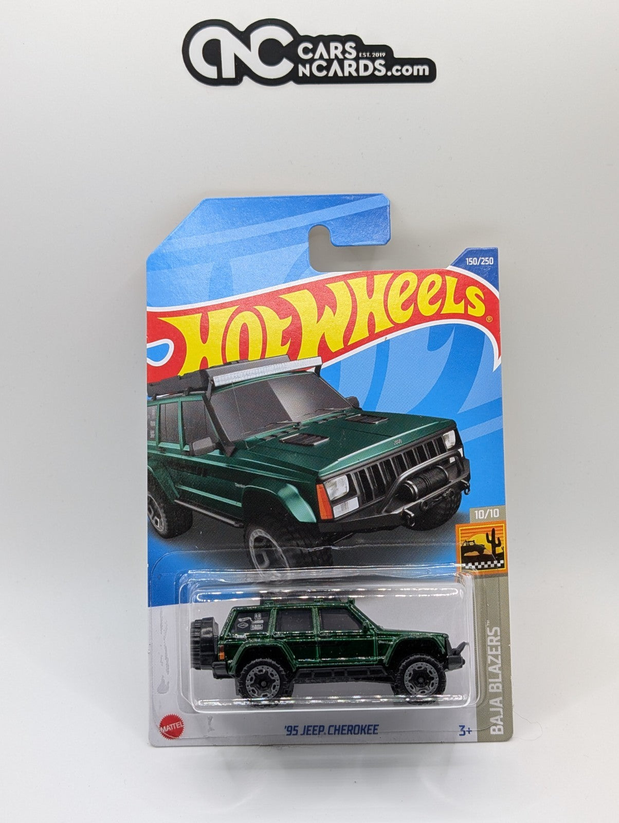 2022 Hot Wheels Baja Blazers 10/10 '95 Jeep Cherokee Green 150/250