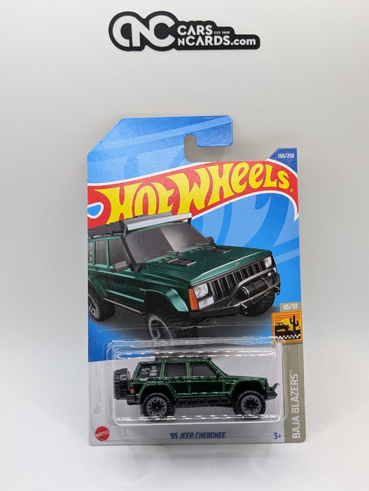 2022 Hot Wheels Baja Blazers 10/10 '95 Jeep Cherokee Green 150/250