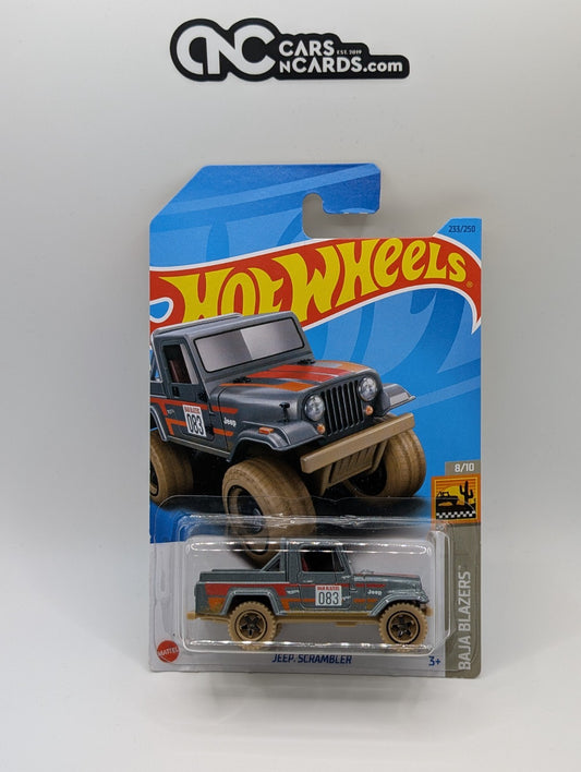 2023 Hot Wheels Baja Blazers 8/10 Jeep Scrambler Silver 233/250