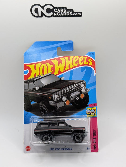 2023 Hot Wheels HW The '80s 5/10 1988 Jeep Wagoneer Black & Black 52/250