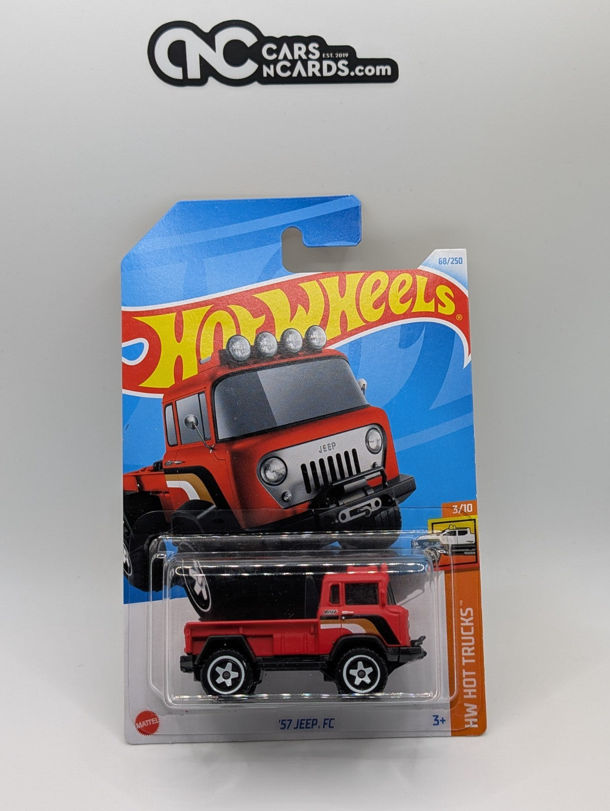 2024 Hot Wheels HW Hot Trucks 3/10 '57 Jeep FC Red 68/250