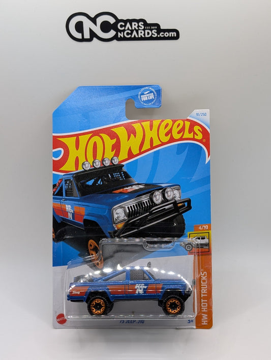 2024 Hot Wheels HW Hot Trucks 4/10 '73 Jeep J10 Blue K&N 91/250