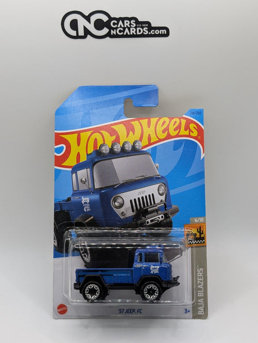2023 Hot Wheels Baja Blazers 6/10 '57 Jeep FC Blue 218/250