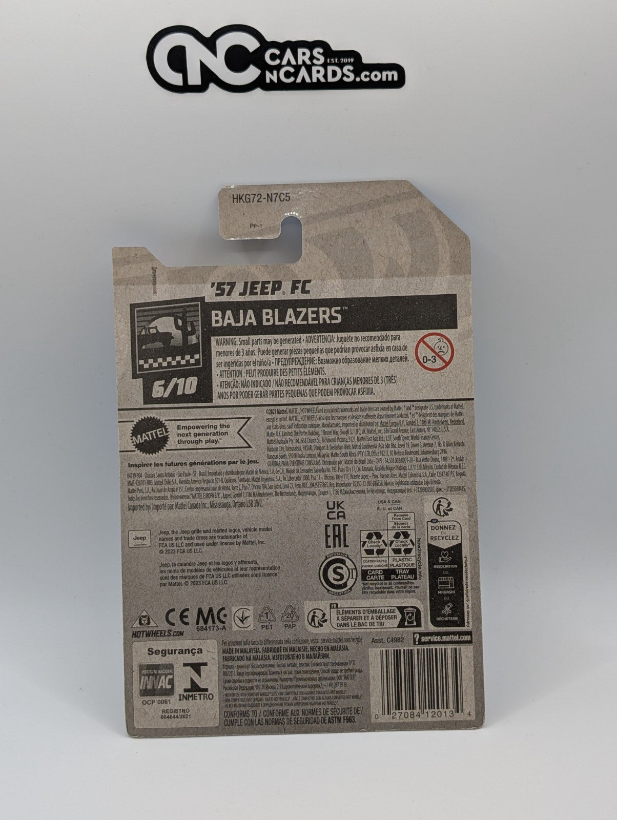 2023 Hot Wheels Baja Blazers 6/10 '57 Jeep FC Blue 218/250